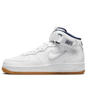 Кроссовки air force 1 mid jewel qs Nike, белый