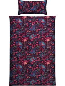 Постельное белье из сатина ягодного цвета REDBEST, 155 x 220 + 80 x 80 см