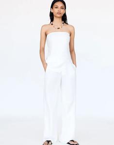 Асимметричное бандо Pull&Bear белого цвета