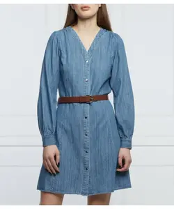 Платье с поясом Michael Kors, синий