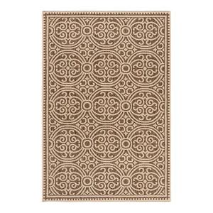 Коврик для дома и улицы Beach House Maya Safavieh, бежевый, 199x199 см