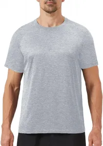 Мужская футболка с коротким рукавом и круглым вырезом, легкая, с быстрой сушкой