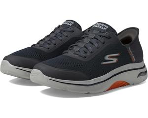 Кроссовки SKECHERS Hands Free Slip-Ins Go Walk Arch Fit 2.0 - Simplicity 2, цвет Charcoal/Orange