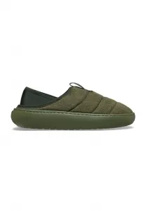 Классические веганские замшевые мокасины Crocs, Army Green