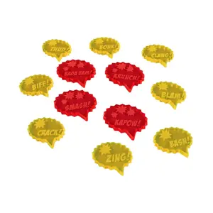 Кризисный протокол — жетоны урона, флуоресцентные розовые и желтые цвета, Marvel Crisis Protocol Gaming Accessories (Litko Aerosystems)