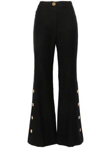 Patou твидовые расклешенные брюки, черный