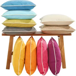 Done. декоративная подушка "Радость", одноцветная, молния, чехол без наполнителя, 1 шт 65х65 см, цвет apfelgrün + unifarben