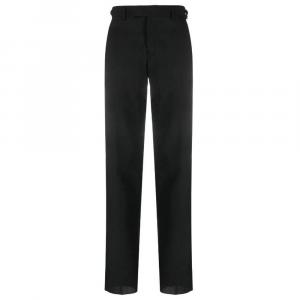 Высокие Прямые Брюки VERSACE, Черные