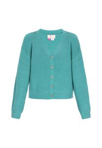 Вязаный кардиган IZIA Boho, зеленый