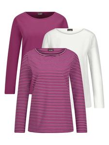 Рубашка Goldner, Berry/Off White