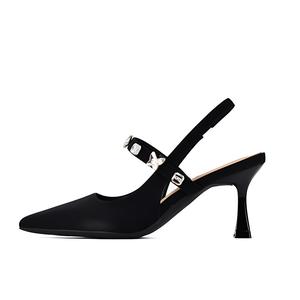 TATAYA Тонкие каблуки на шпильке 7 см черные, цвет Black