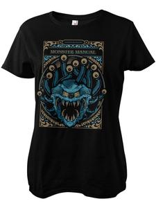 Dungeons And Dragons Футболка "D&D Monsters Manual Girly Tee" черного цвета
