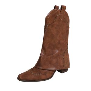 JIUXINGDAO Коричневые женские ботильоны, цвет Brown