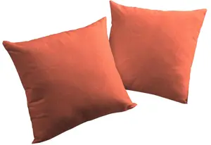Декоративные подушки вирт, чехлы на подушки без наполнителя, 2 шт Wirth 40х40 см, цвет terrakotta + unifarben