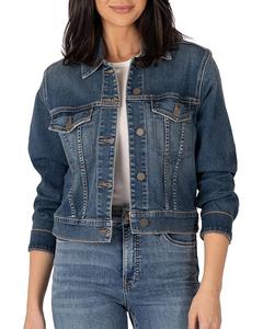 Куртка KUT from the Kloth Julia Crop Jacket w/ Drop Shoulder-Regular Waistband, цвет Main