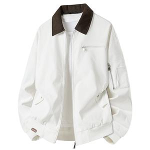 Куртка Unisex Lapel Moderate Workwear WARRIOR, оранжевый белый[comes with diy badge]