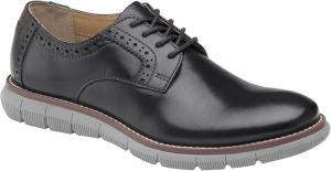Johnston & Murphy Big Kid Holden Plain Toe Boys Dress Casual Lace-Up Shoe, черный