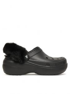 Шлепанцы Classic Platform Fuzz Lined Clog 212854 Crocs, черный