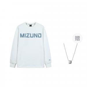 Свитшот мужской белый с ожерельем Mizuno