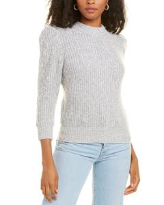 Осенний кашемировый твид Свитер из смесовой шерсти с кашемиром Autumn Cashmere, серый