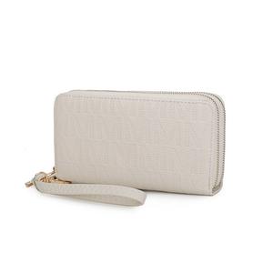 Кошелек-кошелек Lisbette Wristlet Handbag M Signature MKF Collection By Mia K., бежевый