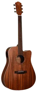 Акустическая гитара Teton STS103CENT-OP Dreadnought Cutaway Solid Mahogany Top Wood 6-String Acoustic-Electric Guitar