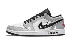 Кроссовки Air 1 Low-Top Vintage баскетбольные мужские серо-белые Jordan