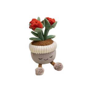 Стильная роза милая озорная маленькая цветочная бонсай куклы плюшевая кукла высота 30см KUKADI