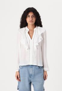 Блуза URO V NECK VILA, кремовый