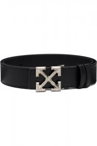Off-White Кожаный пояс с цитатой «Черная стрела»