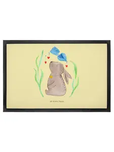 Коврик для ног Mr. & Mrs. Panda, желтый пастельный