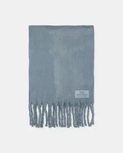 Женский однотонный шарф Green Coast, светло-серый