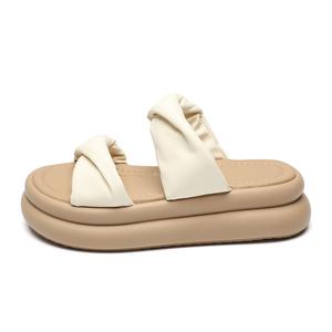 ZHR Тапочки-слайды женские бежевые, черные