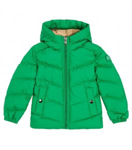 Настоящий стеганый пуховик Woolrich Kids, зеленый