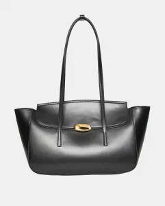 Большая сумка-тоут с пряжкой-украшением Calvin Klein, черный