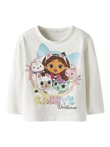 Топ с длинными рукавами в цвете Cloud Dancer name it