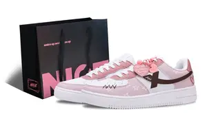 XTEP Кроссовки Air Force One с низким верхом, противоскользящие и износостойкие, дышащие, женские, розовые