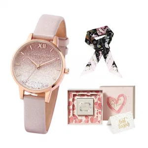 OLIVIA·BURTON Часы Quartz Movement Pink Watch Dial Women's Watch European/US Watch