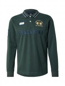 La Martina Лонгслив в темно-зеленом цвете