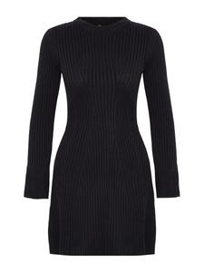 Вязаное платье Trendyol, черный