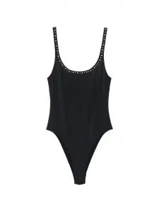 Купальник с отделкой VERSACE, черный