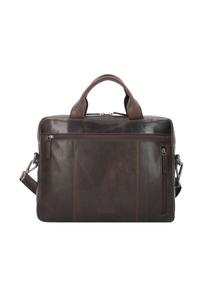 Деловая сумка Рома, кожаная, однотонная, мужская LEONHARD HEYDEN, коричневый