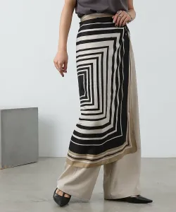 Шарф с крупным квадратным узором 90х90 Colony 2139, цвет Black