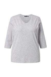 Ulla Popken Лонгслив в крапинку серого цвета