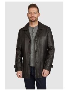 Кожаная куртка Bugatti, черный