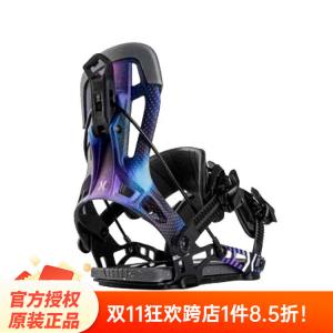 Nidecker Быстросъемный ремешок для сноуборда NX2, черно-фиолетовый, размер XL (44-47)