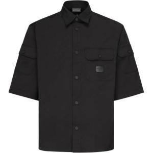 EMPORIO ARMANI Мужская черная рубашка