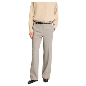 Брюки Selected Rita Wide Leg Fit, бежевый