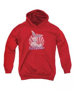 Толстовка с капюшоном Wishful Thinking для мальчиков и девочек Looney Tunes, красный