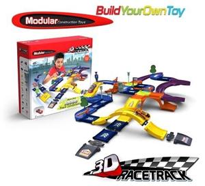 Комплект гоночной трассы + 2 машинки, Автомобильная трасса, конструктор, 46 элементов Modular
